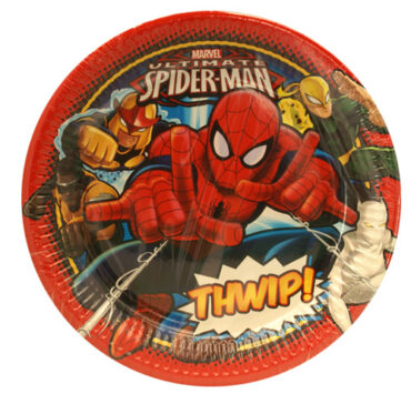 Spiderman Plates 23cm 8pcs